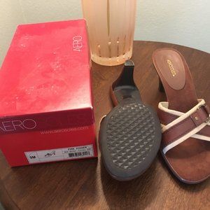 AEROSOLES "Fire Power" Mid Brown Combo